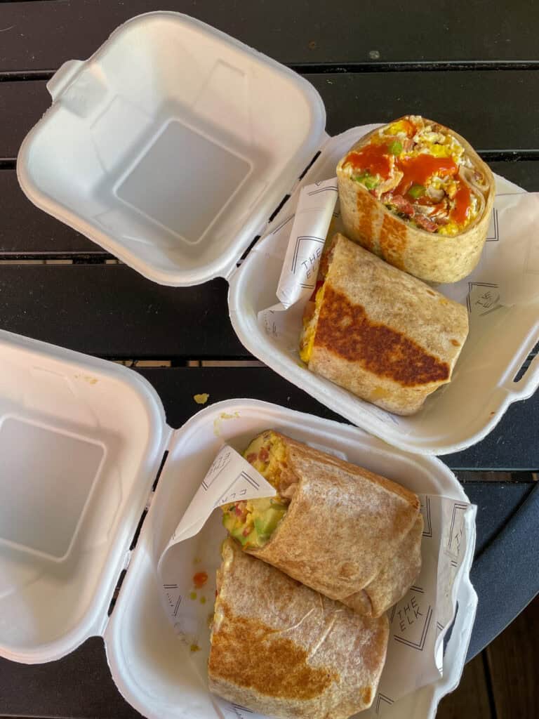 breakfast burritos at the elk at west village nyc