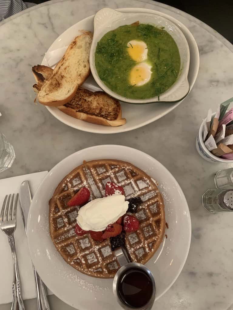 rosewater waffles at jack's wife freda west village nyc