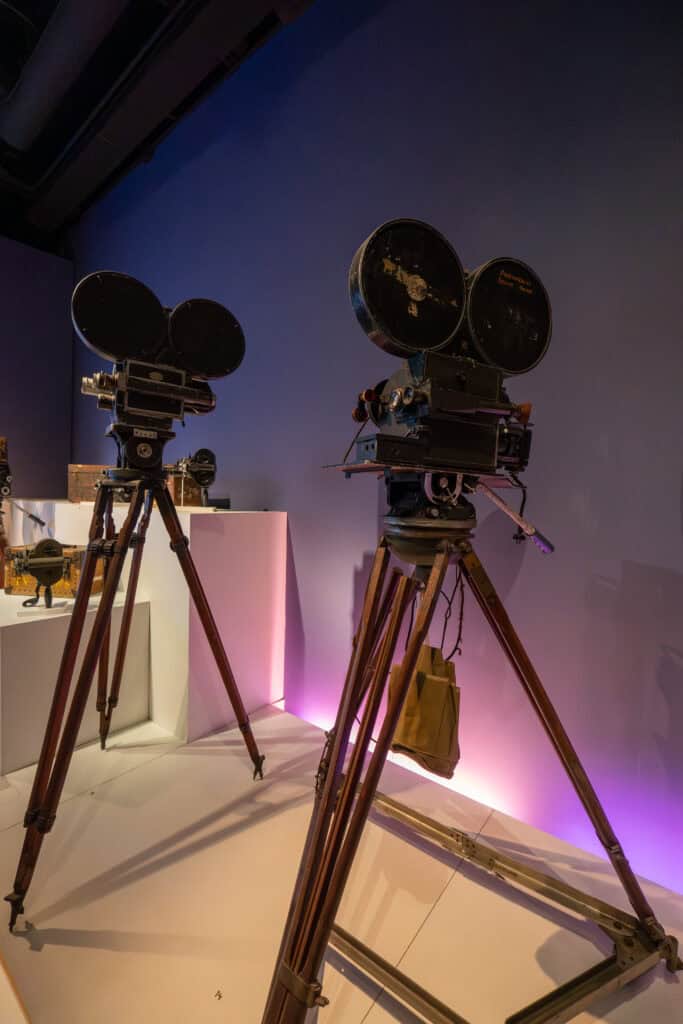 old technology of film at museum of the moving image in astoria queens