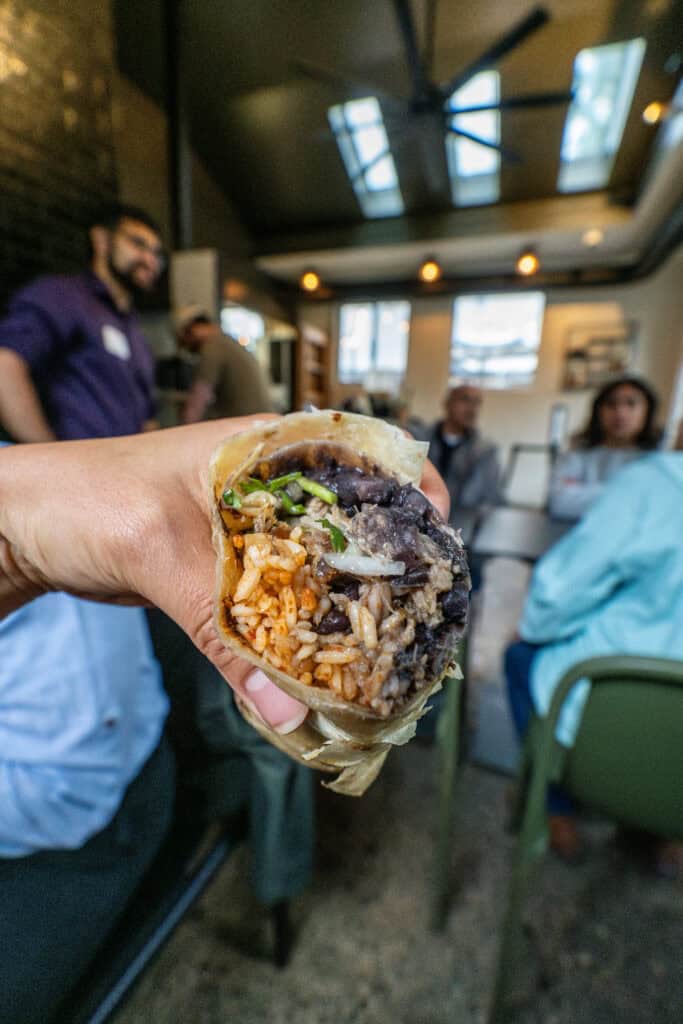 burrito at tallulahs near brown university